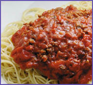 Spaghetti Spicy Tomato Sauce