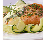 Salmon with Creamy Dill Sauce